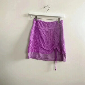 Athleta ruched print‎ skirt XXS petite